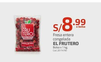 Makro Fresa entera congelada el frutero oferta