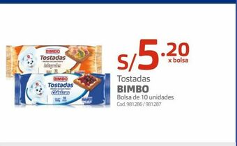 Makro Tostadas bimbo oferta