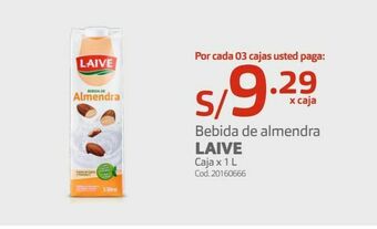 Makro Bebida de almendra laive oferta