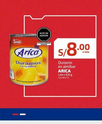 Makro Durazno en almibar arica oferta