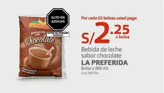 Makro Bebida de leche sabor chocolate la preferida oferta