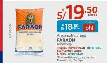 Makro Arroz extra añejo faraon oferta