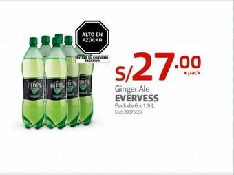 Makro Ginger ale evervess oferta
