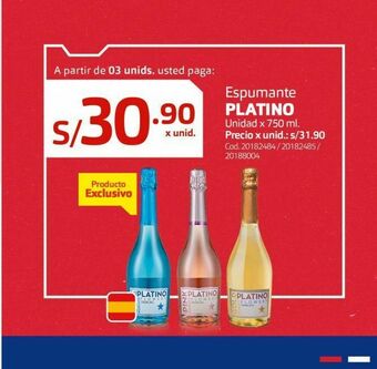 Makro Espumante platino oferta