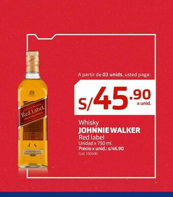 Makro Whisky johnnie walker oferta