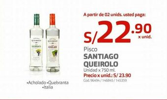 Makro Pisco santiago queirolo oferta
