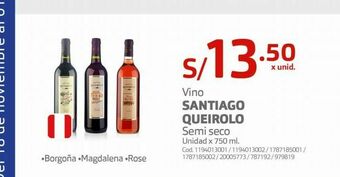 Makro Vino santiago queirolo oferta
