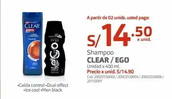 Makro Shampoo clear oferta