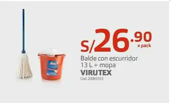 Makro Balde con escurridor virutex oferta
