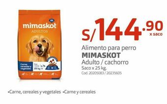 Makro Comida para perros mimaskot oferta