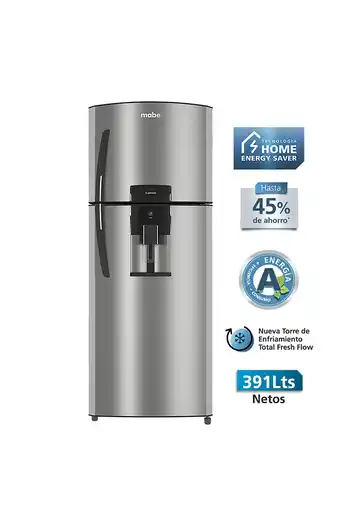 Tiendas EFE Refrigeradora mabe rmp405fypu 400lt - inox oferta