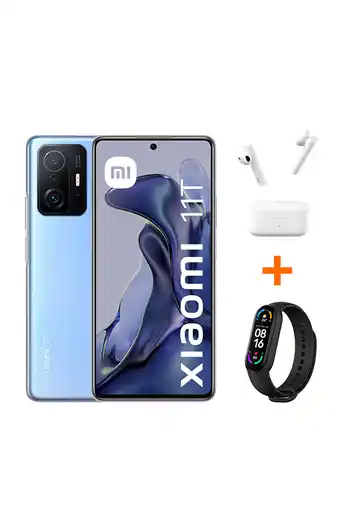 Tiendas EFE Xiaomi 11t us 8gb - 256gb meteorite gray + earphones 2 basic-blanco + smart band 6 oferta