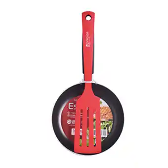 Tiendas EFE Sartén estela 16 y espátula nylon roja facusa oferta