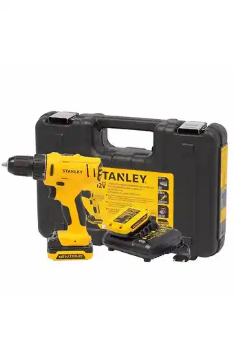 Tiendas EFE Taladro atornillador staney scd121s2k 12v + bat + maleta oferta