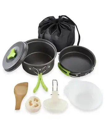Tiendas EFE Set de ollas para cocinar camping oferta