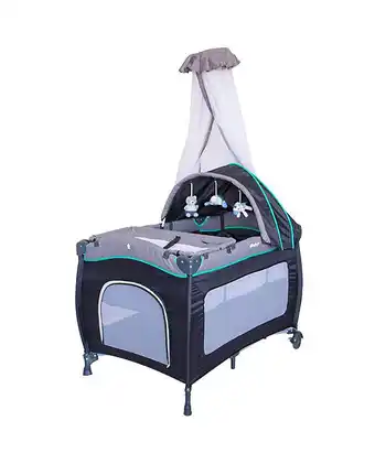 Tiendas EFE Cuna corral mecedora cambiador celeste ebaby oferta