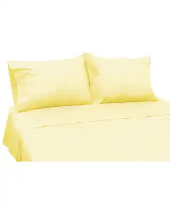 Tiendas EFE Juego de sabanas amarillo colormix 2 plz oferta