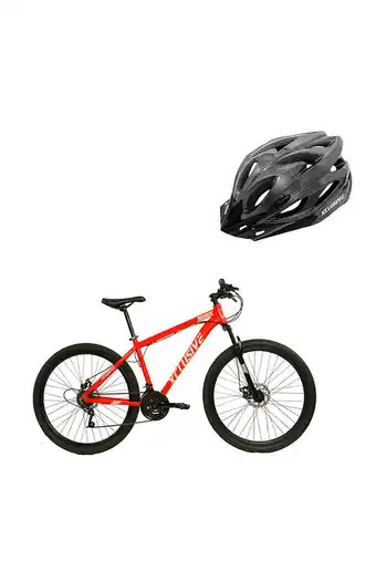 Tiendas EFE Bicicleta aluminio xclusive aro 29" rg freno disco hidráulico + casco carbã³n l oferta