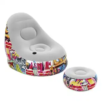 Tottus Sillon con ottoman grafiti oferta