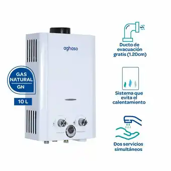 Tottus Terma aghaso a gas tiro natural 10l gn oferta