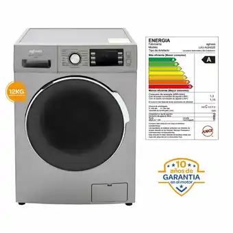 Tottus Lavadora aghaso 12kg silver lav agh02e oferta