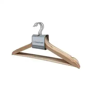 Tottus Juego x 4 colgadores de madera oferta