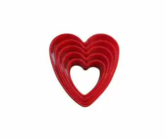 Tottus Molde para galletas corazon 5pz pu oferta