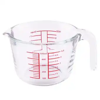 Tottus Jarra medidora de vidrio por 500ml oferta