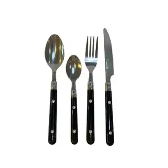 Tottus Jgo de cubiertos 16pz mang plast neg pu oferta