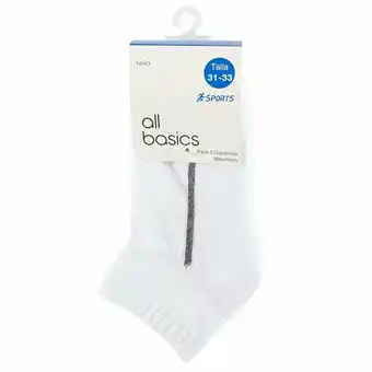 Tottus Pack 3 medias deportiva no oferta