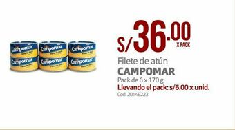 Makro Atún en conserva campomar oferta