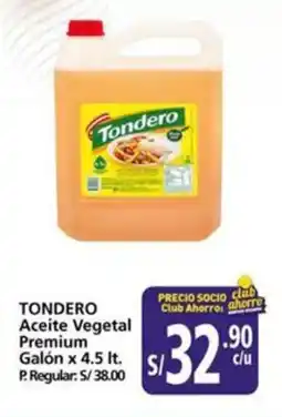 Mayorsa TONDERO Aceite Vegetal Premium Galón x 4.5 It. oferta