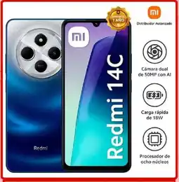 Ripley Celular xiaomi redmi 14c 256gb 4gb ram 50mp 6.88" starry blue oferta