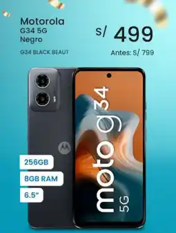 Tiendas EFE Motorola G34 5G Negro oferta