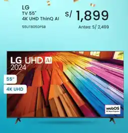 Tiendas EFE LG TV 55" 4K UHD ThinQ Al oferta