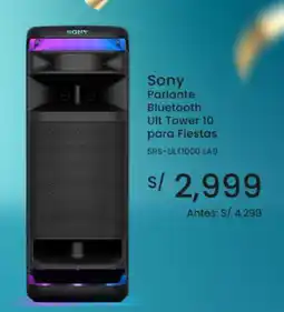 Tiendas EFE Sony Parlante Bluetooth Ult Tower 10 para Fiestas oferta
