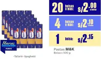 Makro M&k pastas oferta