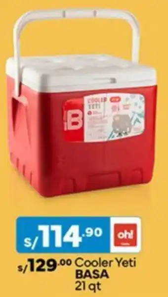 Plaza Vea Basa cooler yeti oferta