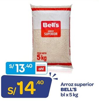 Mass Arroz Superior Bell's 5kg oferta