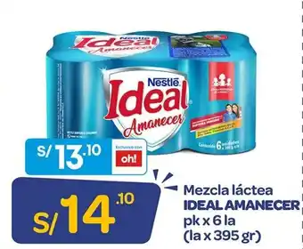 Mass Mezcla Láctea Ideal Amanecer 6x395g oferta