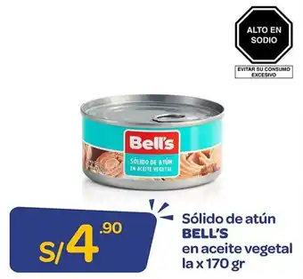 Mass Sólido de Atún Bell's en Aceite Vegetal 170g oferta