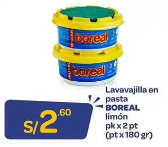 Lavavajilla en Pasta Boreal Limón 2x180g