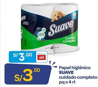 Mass Papel Higiénico Suave Cuidado Completo 4rl oferta