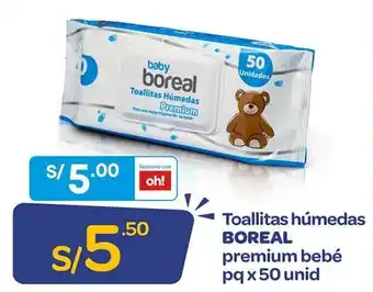 Mass Toallitas Húmedas Boreal Premium Bebé 50 unid oferta
