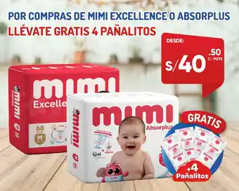 Por Compras de Mimi Excellence o Absorplus