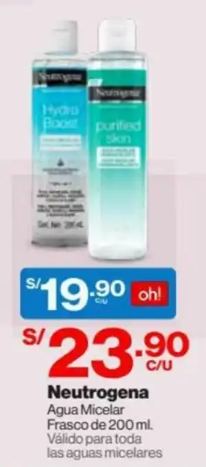 InkaFarma Neutrogena Agua Micelar Frasco de 200ml oferta