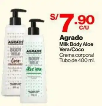 InkaFarma Agrado Milk Body Aloe Vera/Coco 400ml oferta