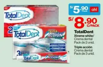 Total Dent Xtreme White 2 unid & Triple Acción 3 unid