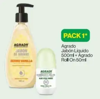 InkaFarma Agrado Jabón Líquido 500ml+Roll-On 50ml oferta