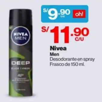 InkaFarma Nivea Men Desodorante en Spray 150ml oferta